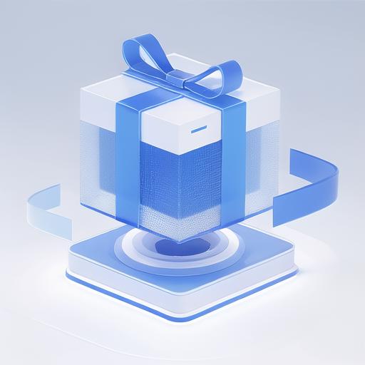 00549-3488734572-_Gift box, Glass,platform,blue, technology,Clean background,.png